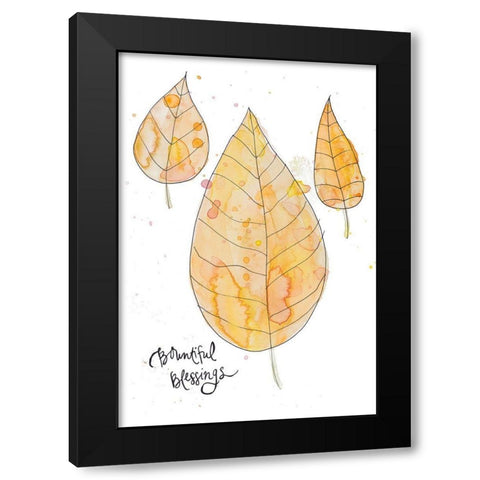 Bountiful Blessings Black Modern Wood Framed Art Print with Double Matting by Bryant, Susan