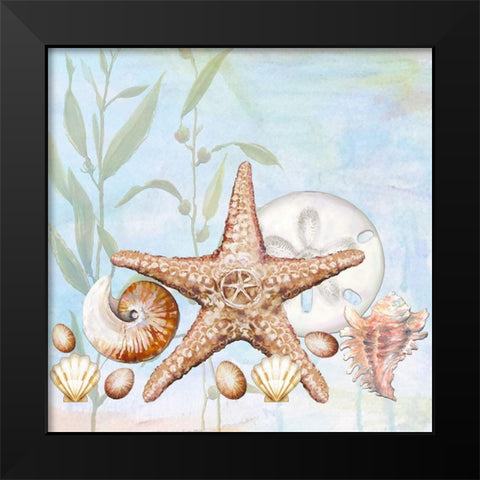 Ocean Prizes III Black Modern Wood Framed Art Print by Diannart