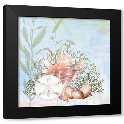 Ocean Prizes IV Black Modern Wood Framed Art Print with Double Matting by Diannart