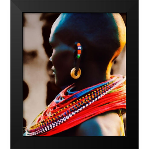 Up Close Diversity Black Modern Wood Framed Art Print by Mansfield, Kathy