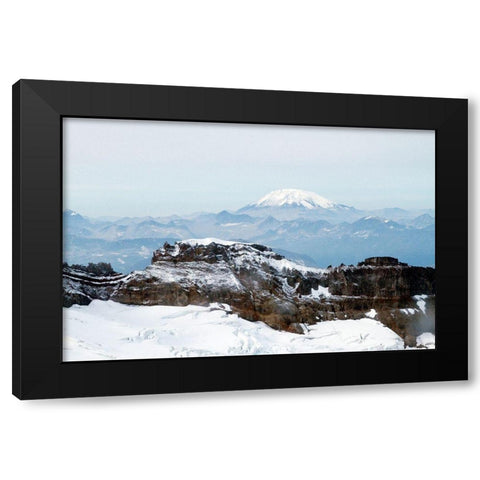 Alaskan Mountain Black Modern Wood Framed Art Print by Mansfield, Kathy
