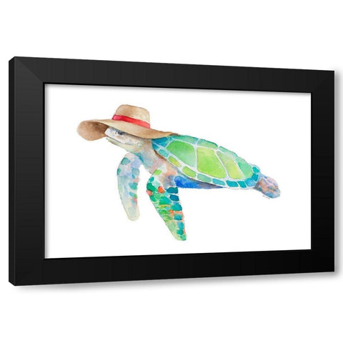 Day at the Beach II Black Modern Wood Framed Art Print by Loreth, Lanie