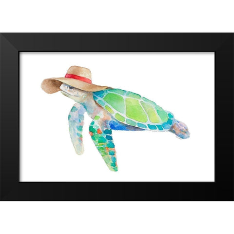 Day at the Beach II Black Modern Wood Framed Art Print by Loreth, Lanie