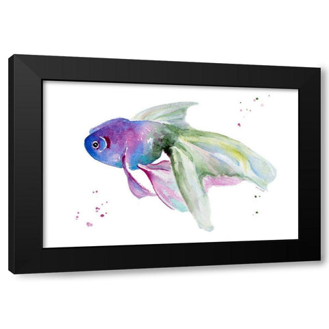 Aquarium Life III Black Modern Wood Framed Art Print by Loreth, Lanie