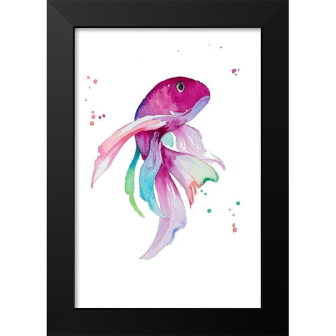 Fin-Tastic I Black Modern Wood Framed Art Print by Loreth, Lanie