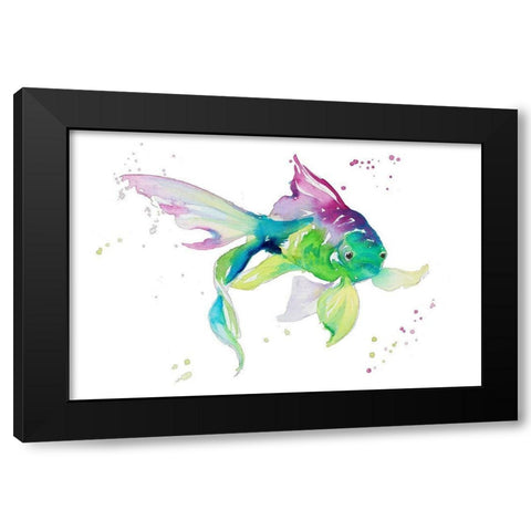 Aquarium Life IV Black Modern Wood Framed Art Print by Loreth, Lanie