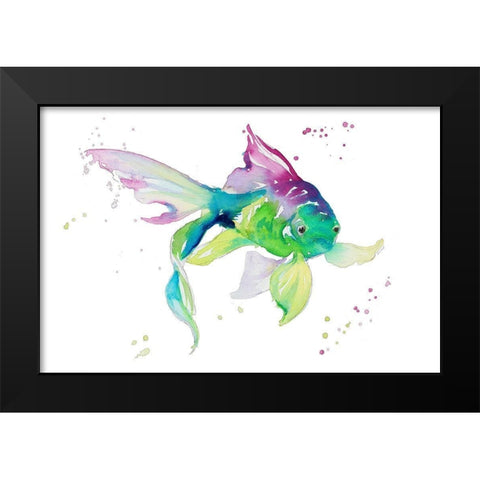 Aquarium Life IV Black Modern Wood Framed Art Print by Loreth, Lanie