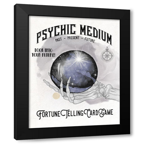 Psychic Medium Black Modern Wood Framed Art Print by Medley, Elizabeth