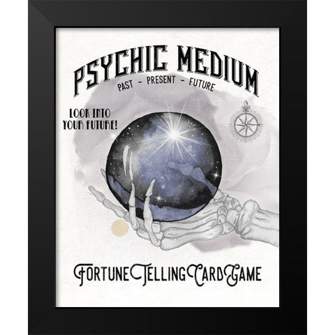 Psychic Medium Black Modern Wood Framed Art Print by Medley, Elizabeth