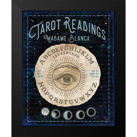 Fortune Reading II Black Modern Wood Framed Art Print by Medley, Elizabeth