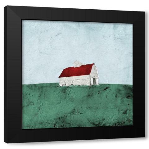 Mint Fields Black Modern Wood Framed Art Print with Double Matting by Mabat, Ynon