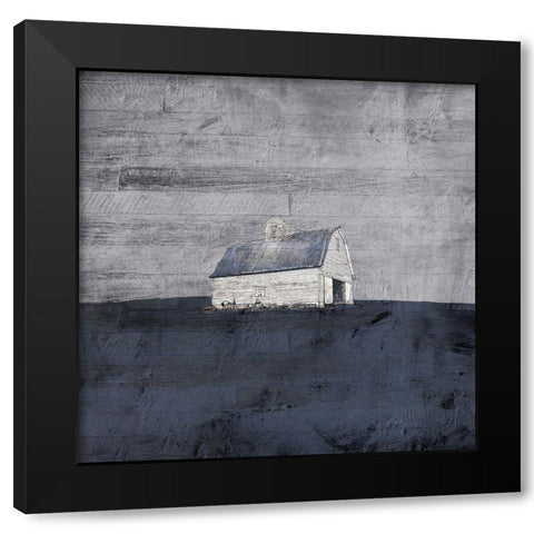 Gray Barn Black Modern Wood Framed Art Print by Mabat, Ynon