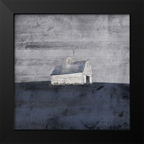 Gray Barn Black Modern Wood Framed Art Print by Mabat, Ynon