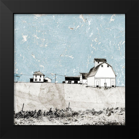 Blue Sky Barn Black Modern Wood Framed Art Print by Mabat, Ynon