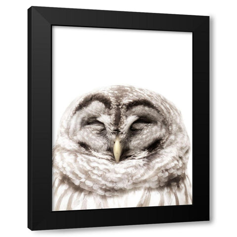 Warm Feathers Black Modern Wood Framed Art Print by Mansfield, Kathy