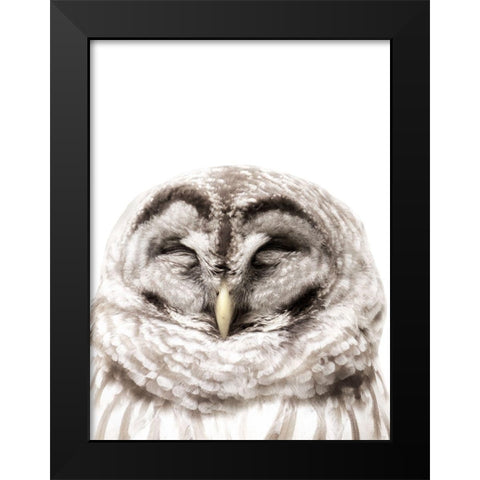 Warm Feathers Black Modern Wood Framed Art Print by Mansfield, Kathy