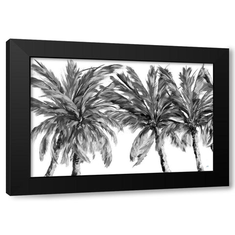 View Of The Palms Black Modern Wood Framed Art Print by DeRice, Julie