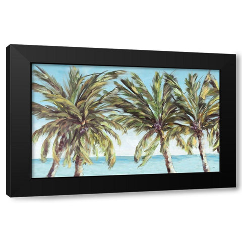 View of the Coastline Black Modern Wood Framed Art Print by DeRice, Julie
