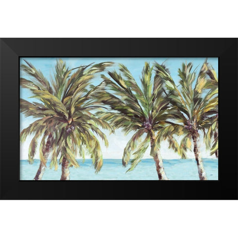 View of the Coastline Black Modern Wood Framed Art Print by DeRice, Julie