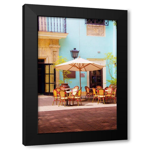 Spanish Cafe Black Modern Wood Framed Art Print by Navas, Emily