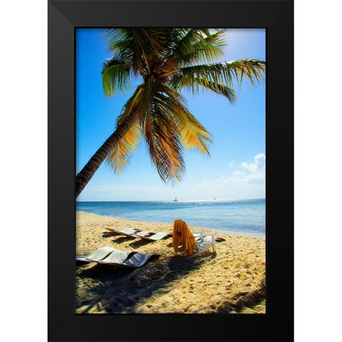 Sunset Views Black Modern Wood Framed Art Print by Navas, Emily