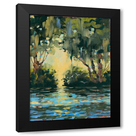 Deep in the Forest Black Modern Wood Framed Art Print with Double Matting by Slivka, Jane