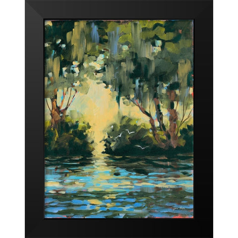 Deep in the Forest Black Modern Wood Framed Art Print by Slivka, Jane