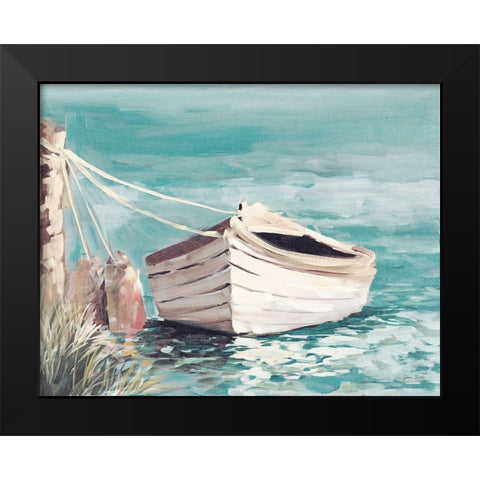 Canoe Black Modern Wood Framed Art Print by Slivka, Jane