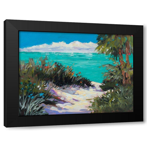 Tarpon Beach Black Modern Wood Framed Art Print with Double Matting by Slivka, Jane