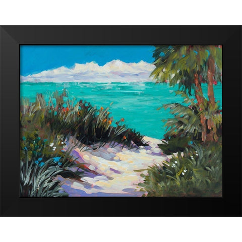 Tarpon Beach Black Modern Wood Framed Art Print by Slivka, Jane