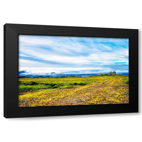 Abandoned Farm Black Modern Wood Framed Art Print by Amos, Andy