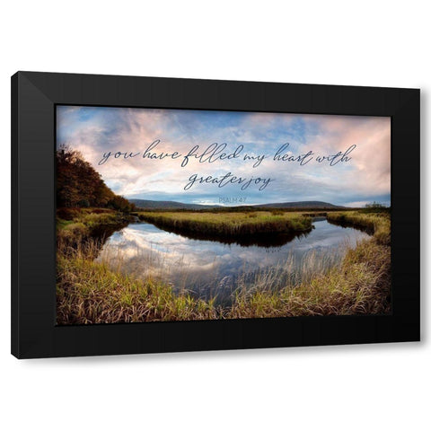 A Greater Joy Black Modern Wood Framed Art Print by Amos, Andy