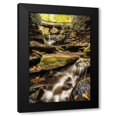 Under the Bridge I Black Modern Wood Framed Art Print with Double Matting by Amos, Andy