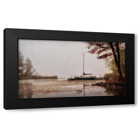 Days on the Lake Black Modern Wood Framed Art Print with Double Matting by Amos, Andy