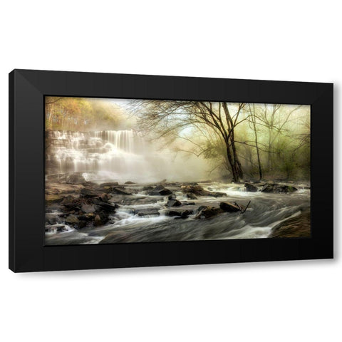 Waterfall Creek Black Modern Wood Framed Art Print by Amos, Andy