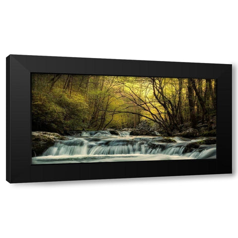 Tremont at Sunrise Black Modern Wood Framed Art Print with Double Matting by Amos, Andy