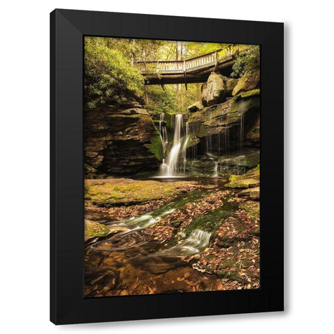 Under the Bridge II Black Modern Wood Framed Art Print by Amos, Andy