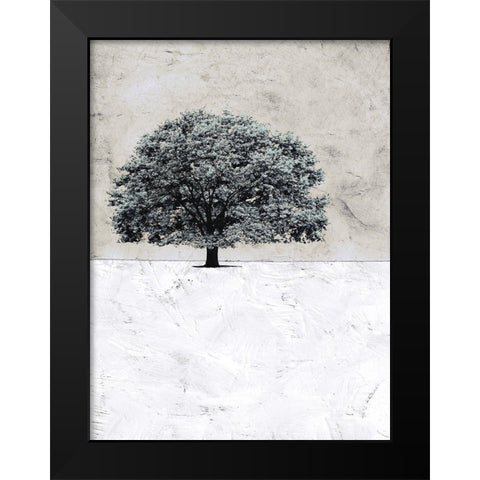 Old Black Tree Black Modern Wood Framed Art Print by Mabat, Ynon