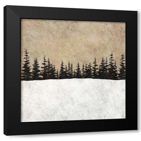 One Evening Black Modern Wood Framed Art Print by Mabat, Ynon