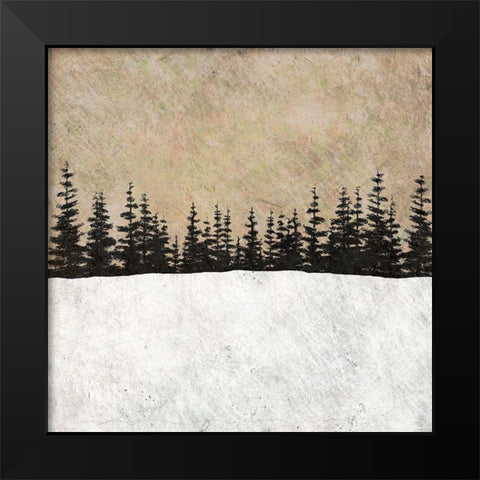 One Evening Black Modern Wood Framed Art Print by Mabat, Ynon