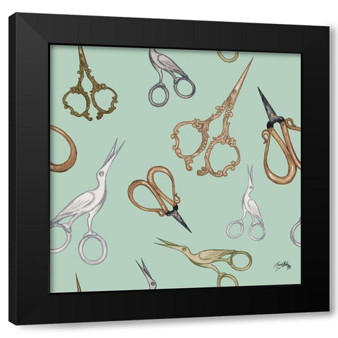 Fashion Tools III Black Modern Wood Framed Art Print by Baker, Mary Beth
