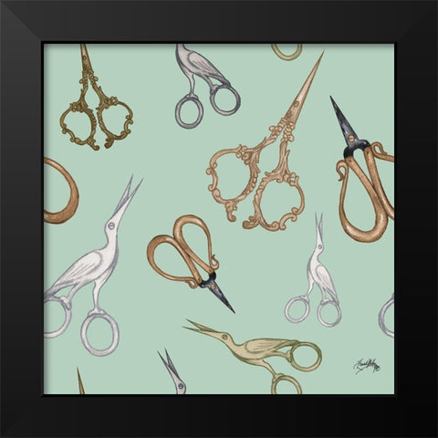 Fashion Tools III Black Modern Wood Framed Art Print by Baker, Mary Beth