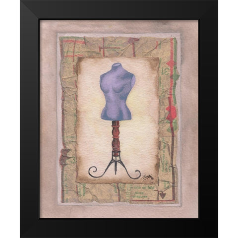 Dress Forms III Black Modern Wood Framed Art Print by Baker, Mary Beth