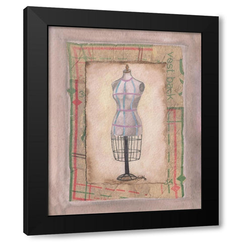 Dress Forms I Black Modern Wood Framed Art Print with Double Matting by Baker, Mary Beth