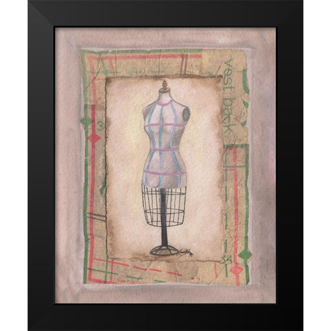 Dress Forms I Black Modern Wood Framed Art Print by Baker, Mary Beth
