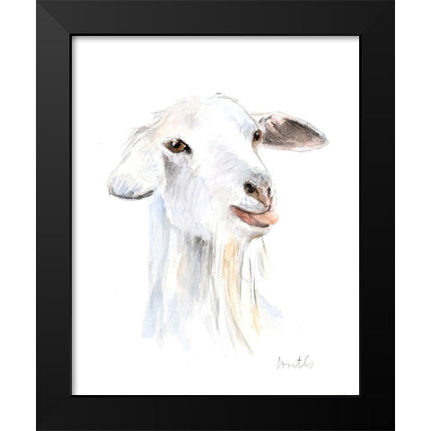 Goat I Black Modern Wood Framed Art Print by Loreth, Lanie
