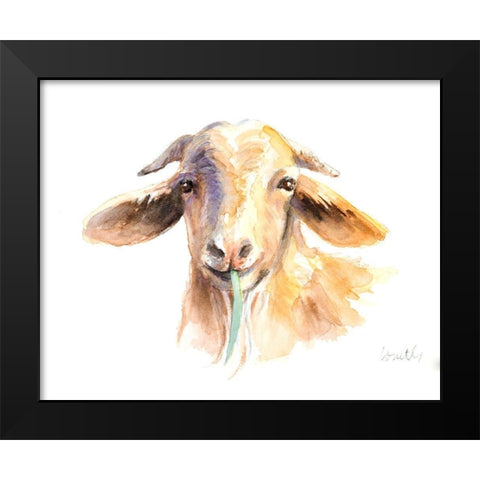Goat IV Black Modern Wood Framed Art Print by Loreth, Lanie