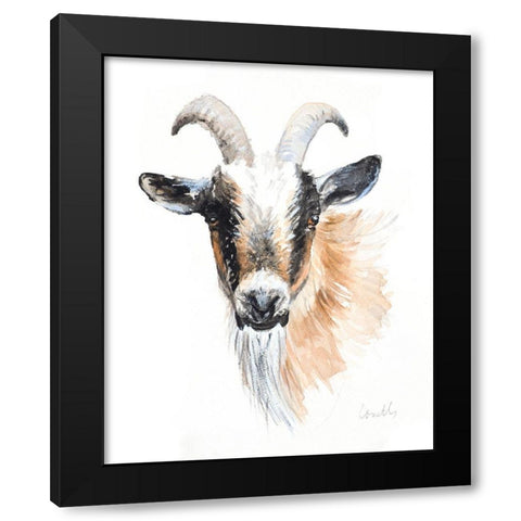 Goat II Black Modern Wood Framed Art Print by Loreth, Lanie