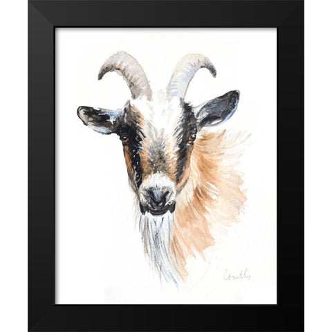 Goat II Black Modern Wood Framed Art Print by Loreth, Lanie