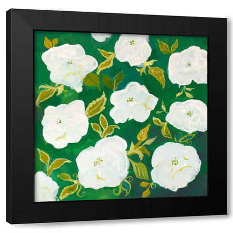 Bunch of Flowers I Black Modern Wood Framed Art Print with Double Matting by Maria, Robin